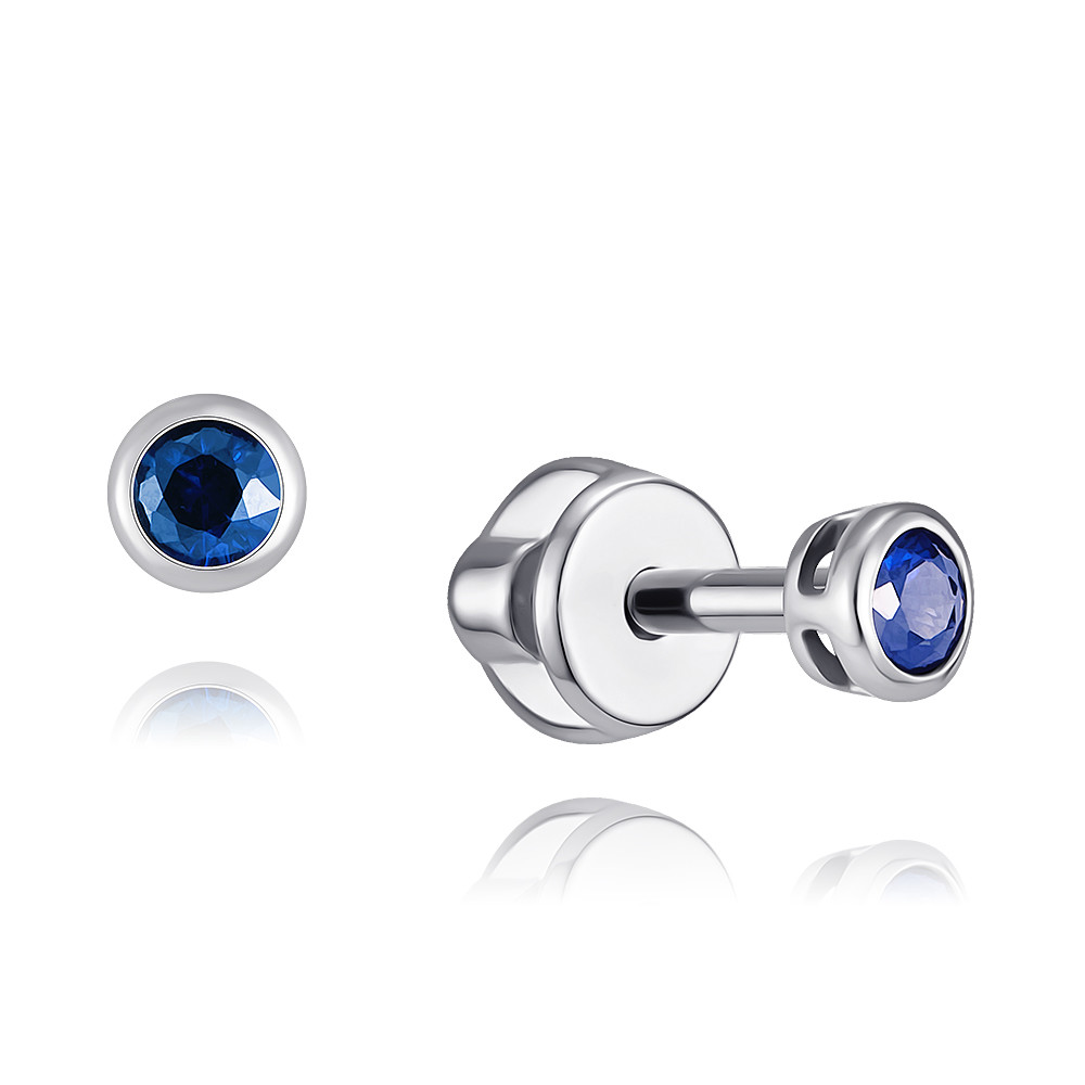 

Серьги из белого золота с сапфиром ADAMAS 21037876/01-А51Д-542, 21037876/01-А51Д-542