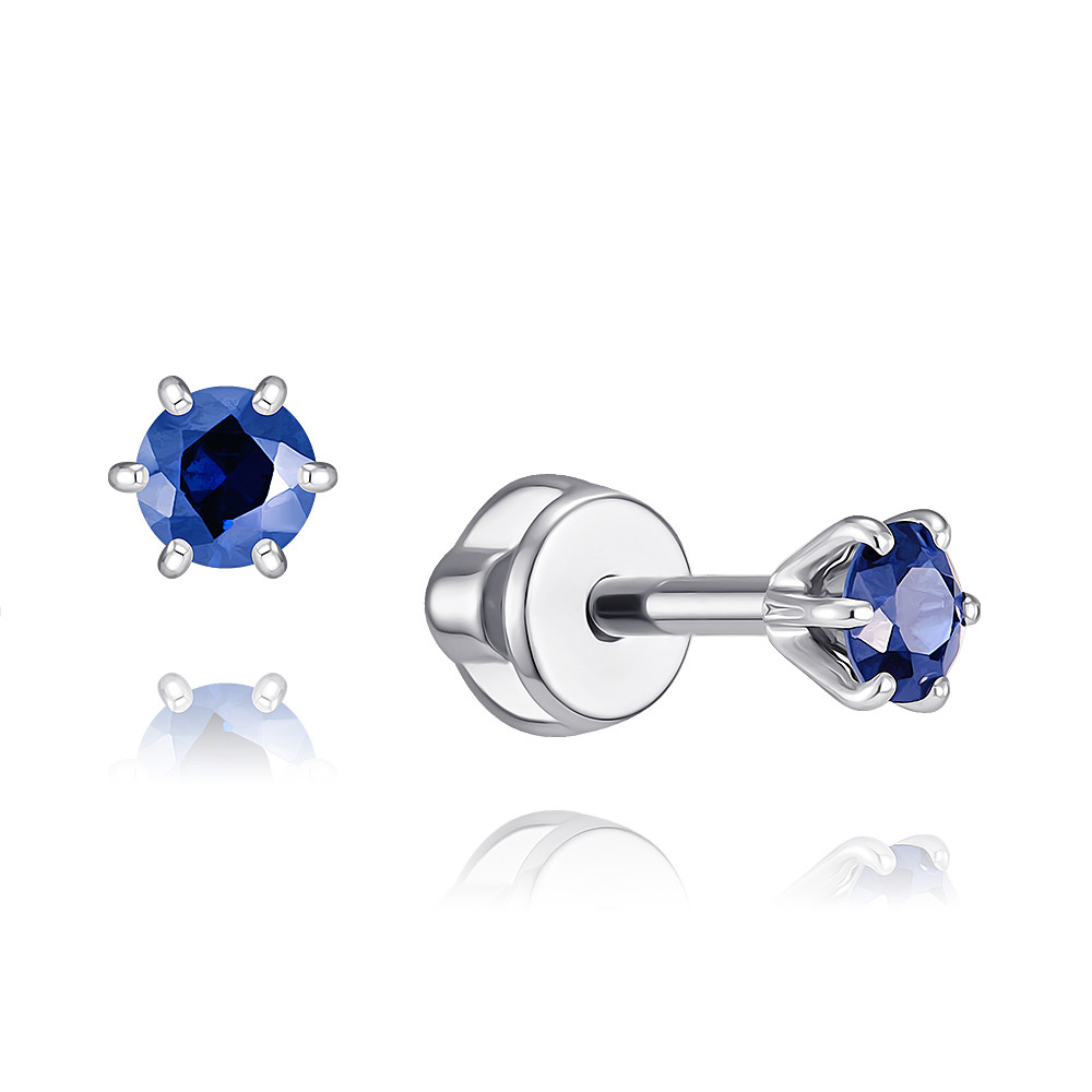 

Серьги из белого золота с сапфиром ADAMAS 21037875/01-А51Д-542, 21037875/01-А51Д-542