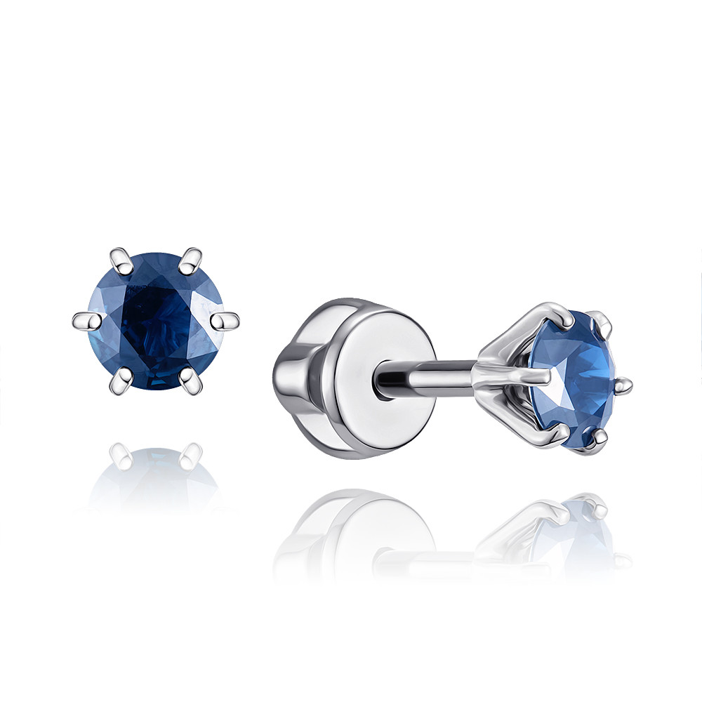 

Серьги из белого золота с сапфиром ADAMAS 21037874/01-А51Д-542, 21037874/01-А51Д-542
