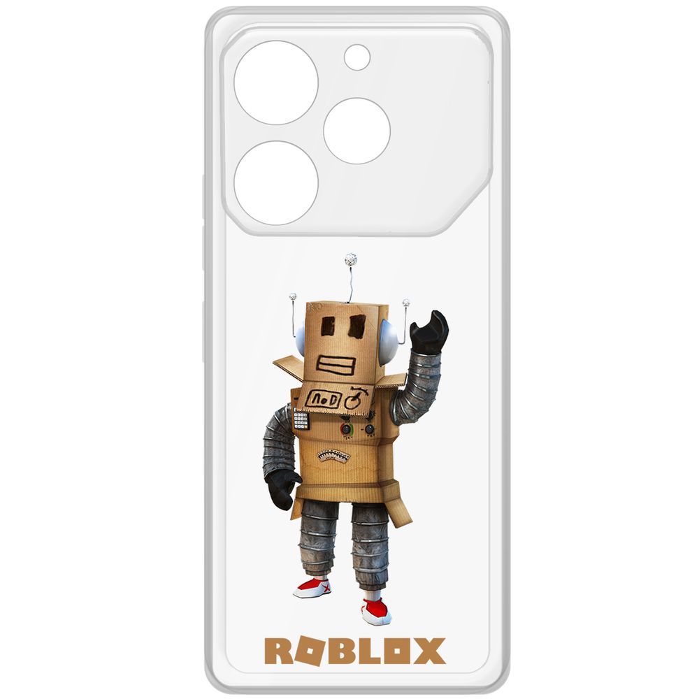 

Чехол-накладка Krutoff Clear Case Roblox-Мистер Робот для TECNO Pova 6 Pro, Прозрачный