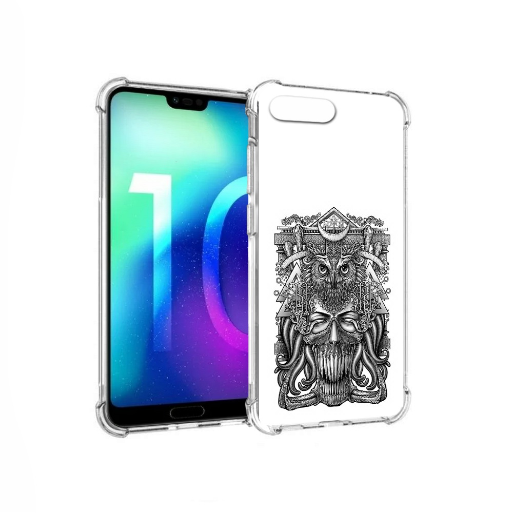 

Чехол MyPads Tocco для Huawei Honor 10 зубастая сова (PT142657.34.369), Прозрачный, Tocco