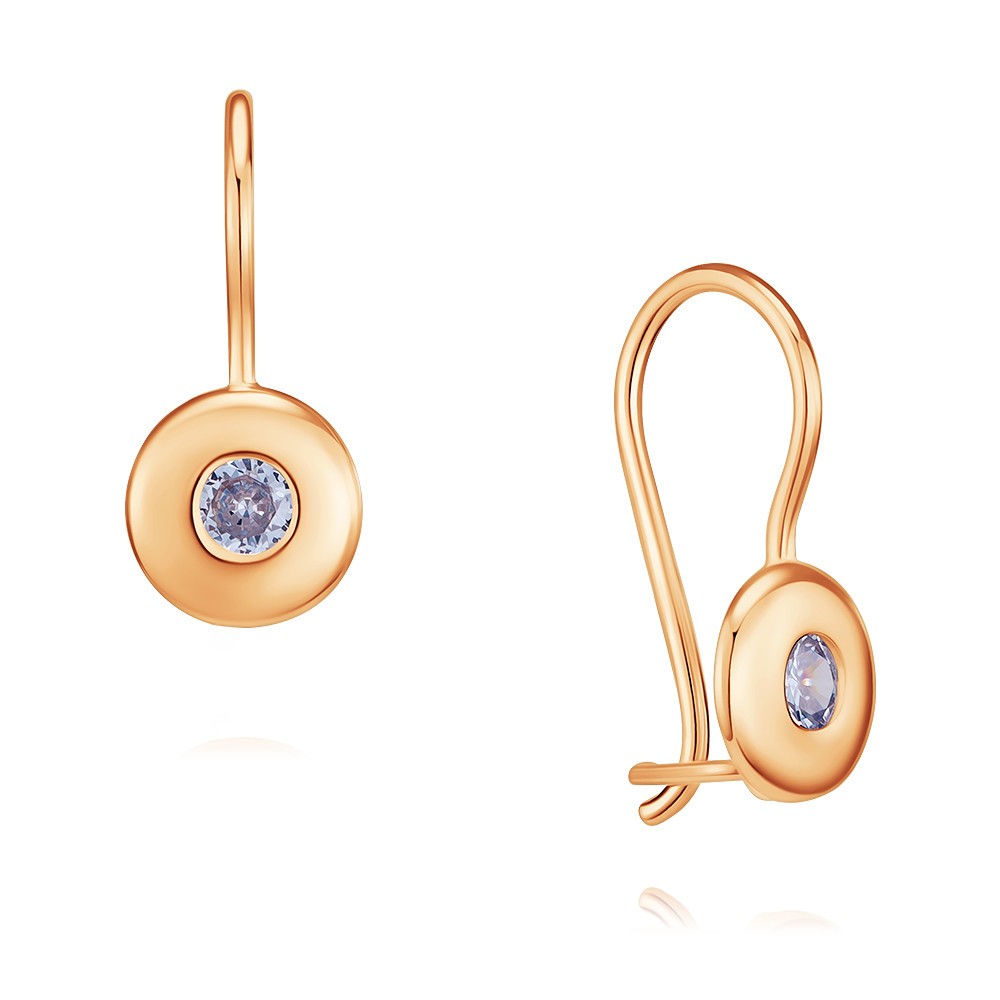 

Серьги из красного золота с фианитом ADAMAS 23037838/01-А50-792, 23037838/01-А50-792
