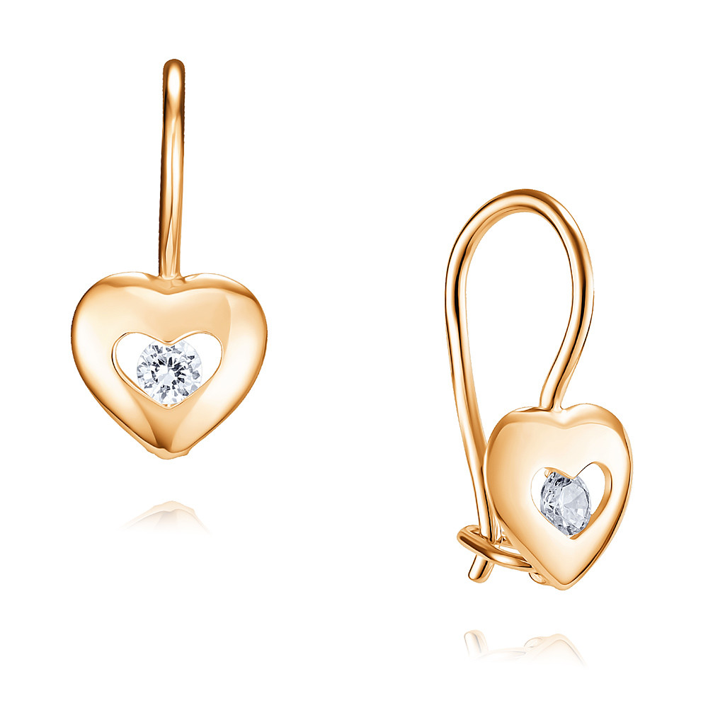 

Серьги из красного золота с фианитом ADAMAS 23037836/01-А50-72, 23037836/01-А50-72