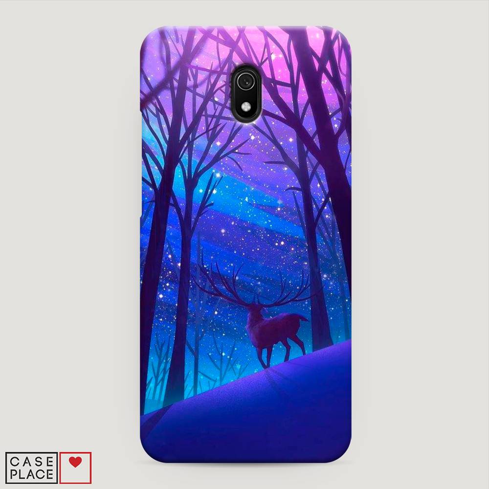 

Пластиковый чехол "Северный олень" на Xiaomi Redmi 8A, 37220-1