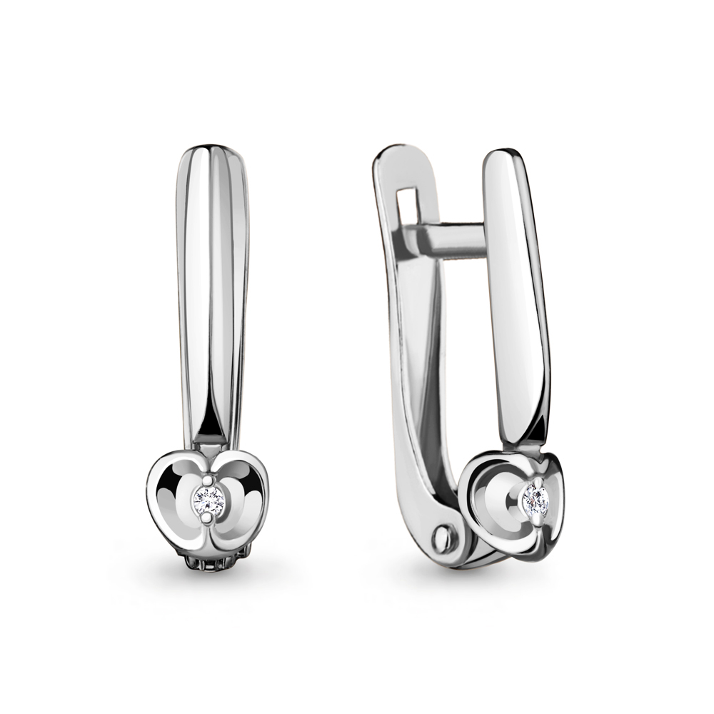 

Серьги из серебра с бриллиантом Aquamarine 040142_925_р, 040142_925_р