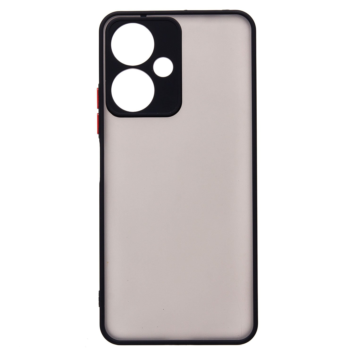 

Чехол Xiaomi Redmi 13C (23108RN04Y) пластиковый с окантовкой <черный>