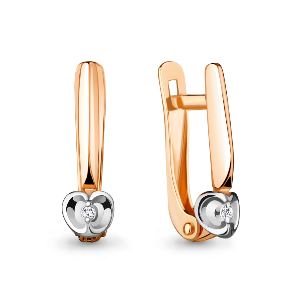 

Серьги из серебра с бриллиантом Aquamarine 040142_925_з, 040142_925_з