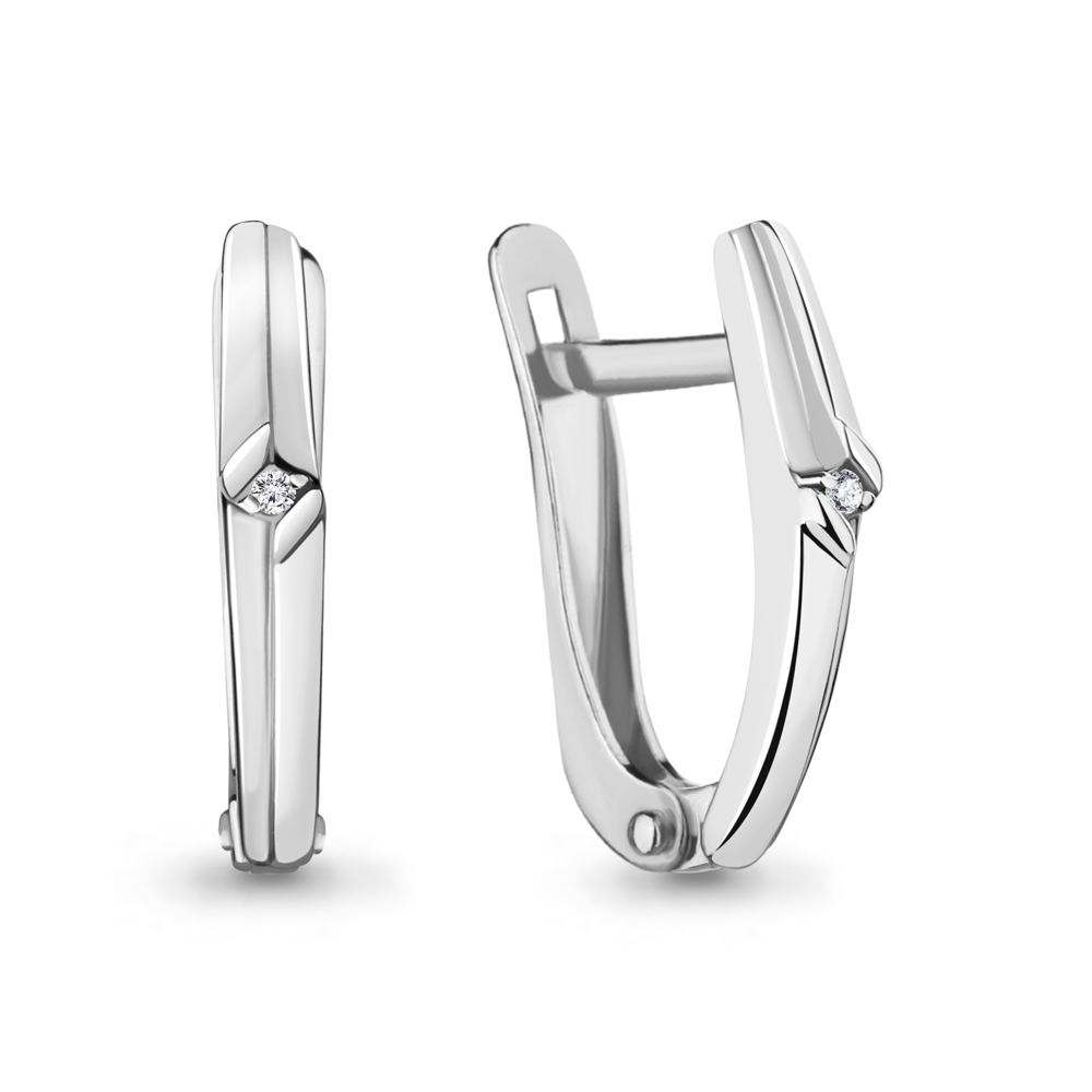 

Серьги из серебра с бриллиантом Aquamarine 040141_925_р, 040141_925_р