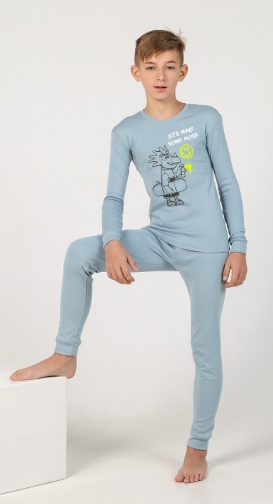Пижама детская VIOLETA Колор-2, серо-голубой, 110