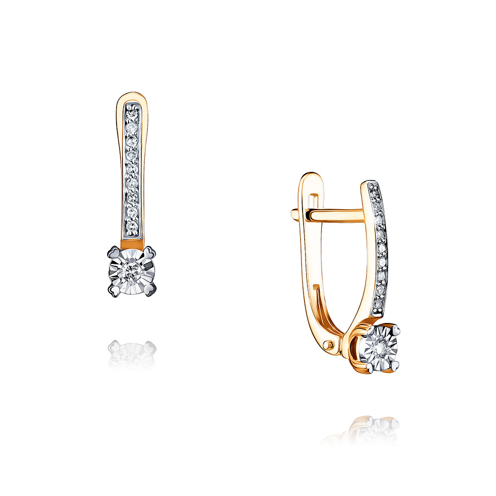 

Серьги из красного золота с бриллиантом ADAMAS 24037802/01-А502Д-41, 24037802/01-А502Д-41