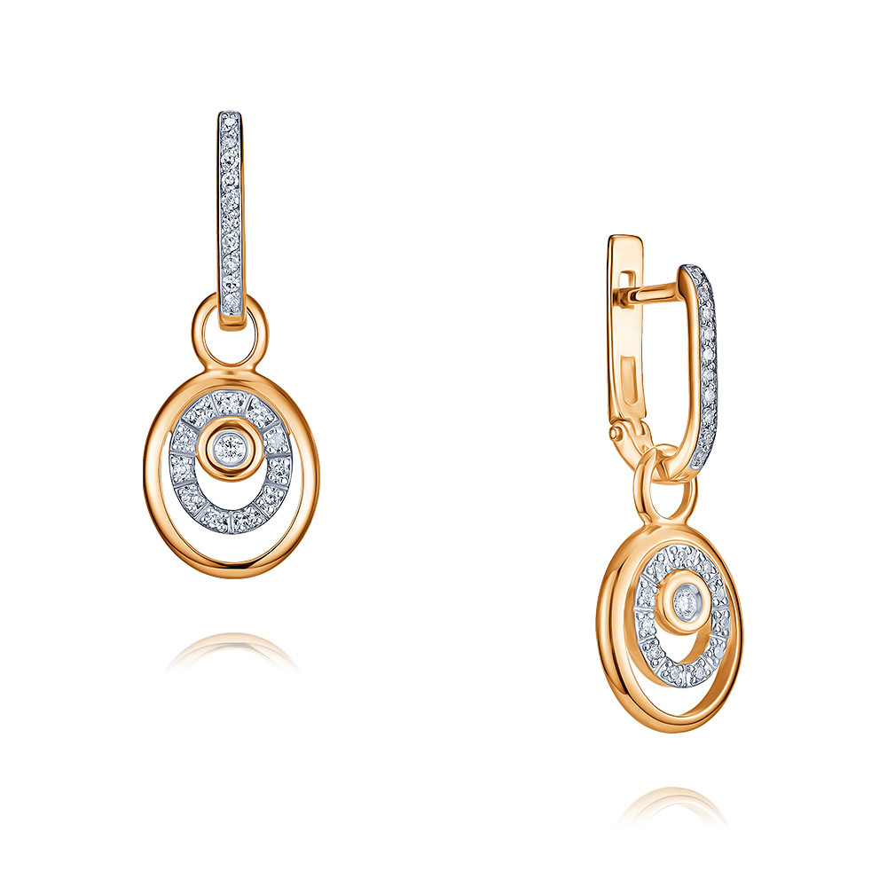 

Серьги из красного золота с бриллиантом ADAMAS 24037801/01-А50Д-41, 24037801/01-А50Д-41