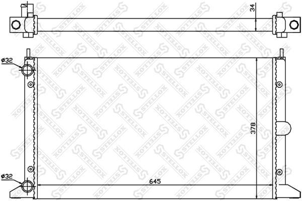 

Радиатор системы охлаждения Stellox 1025243SX