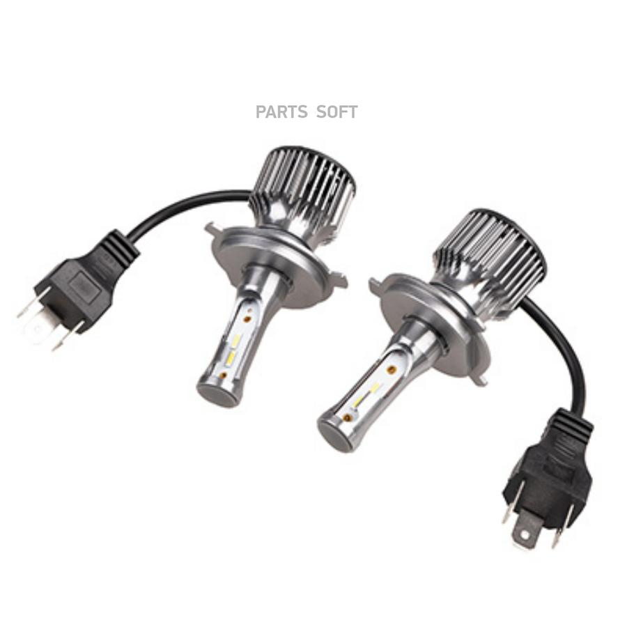 

АвтолампаLED аналог ксенона H4C9 1224V 22W 6000K 4000Lm 2конт SKYWAY комп
