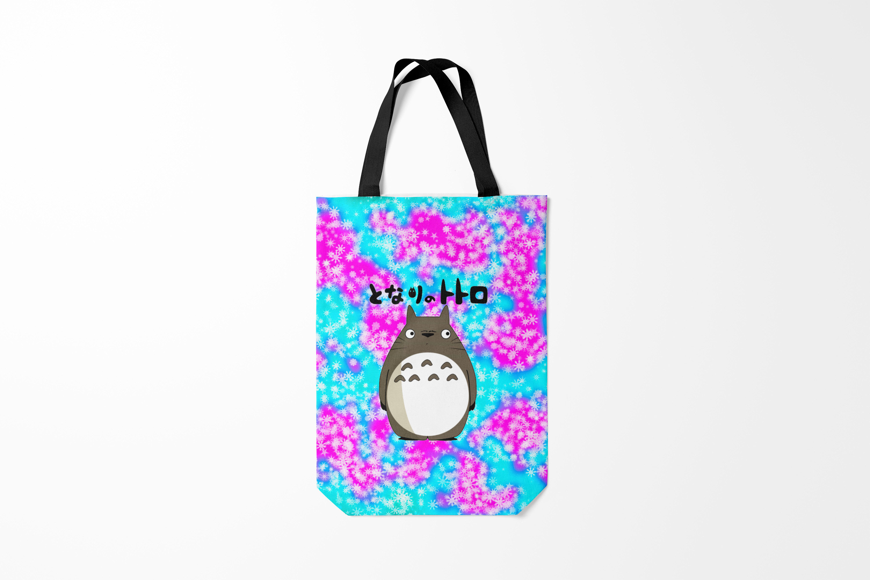 

Сумка шoппер унисекс Burnettie Тоторо My Neighbor Totoro заяц, черный, Тоторо My Neighbor Totoro заяц