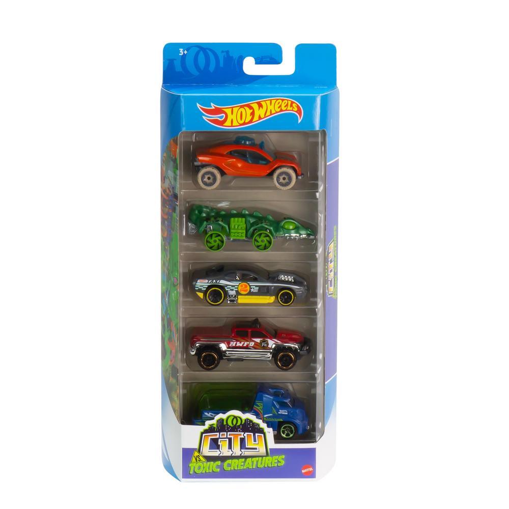 

Набор машинок Hot Wheels коллекционные CITY TOXIC CREATURES 5 шт. GTN46, Разноцветный, GTN46