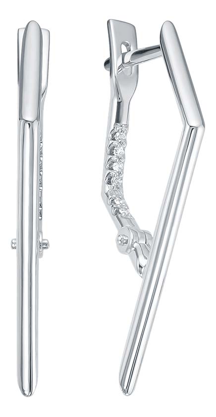 Серьги из белого золота Brilliant Style Jewelry 4188-21001, бриллиант