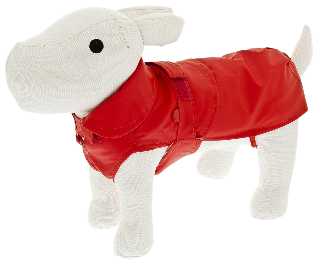фото Дождевик, плащ для собак ferribiella одежда дабл, унисекс, красный, 30, длина спины 30 см