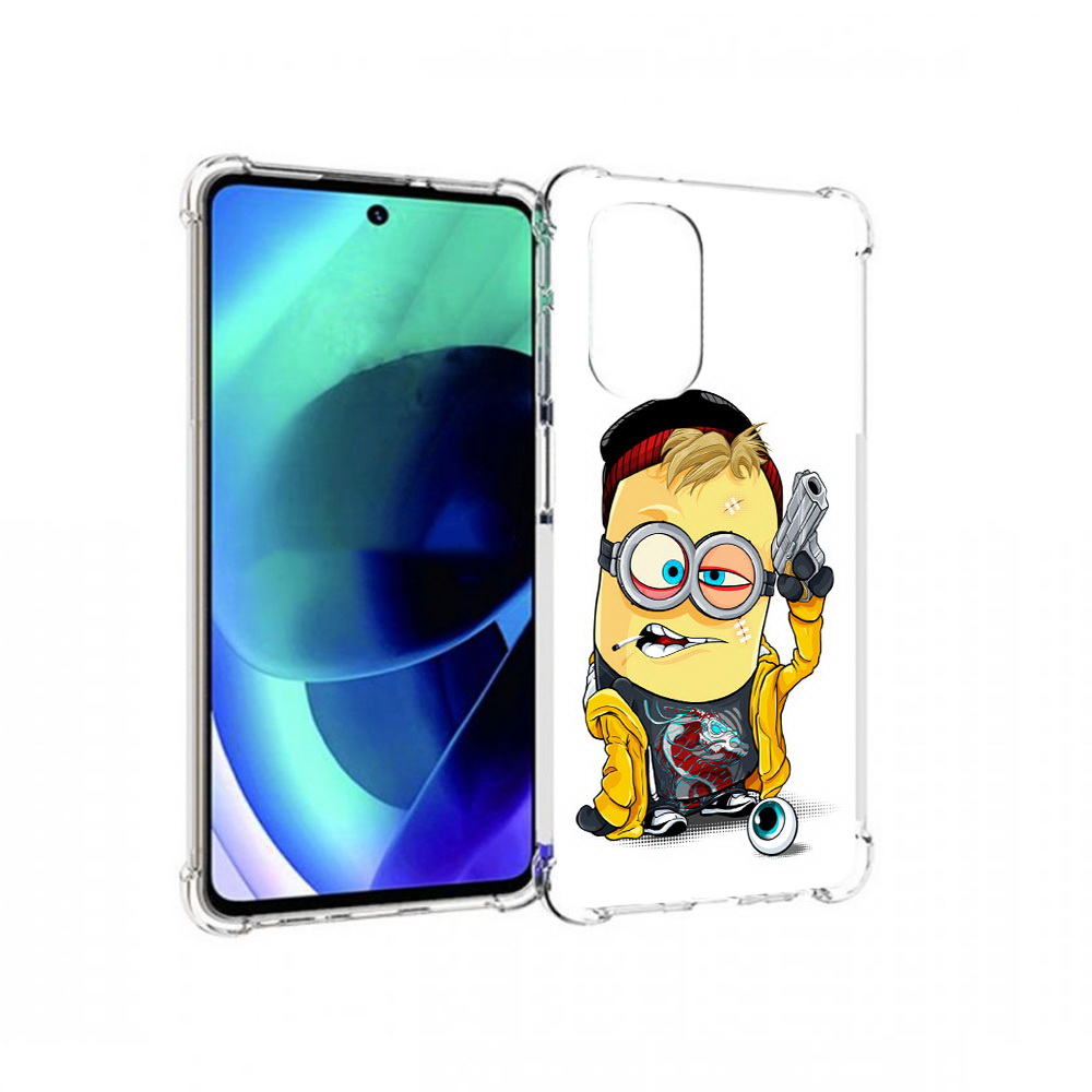 

Чехол MyPads Tocco для Motorola Moto G51 миньон бандит (PT227078.365.475), Прозрачный, Tocco