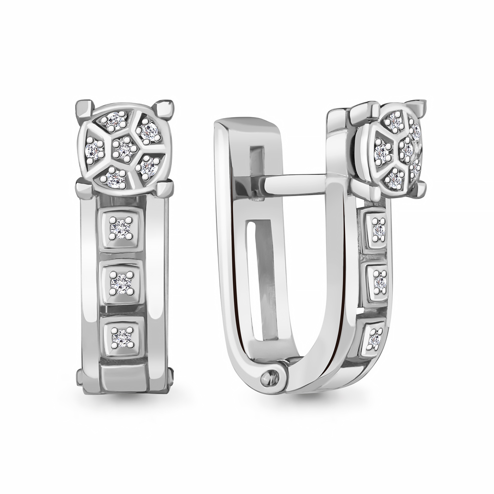 

Серьги из серебра с бриллиантом Aquamarine 040072_925_р, 040072_925_р