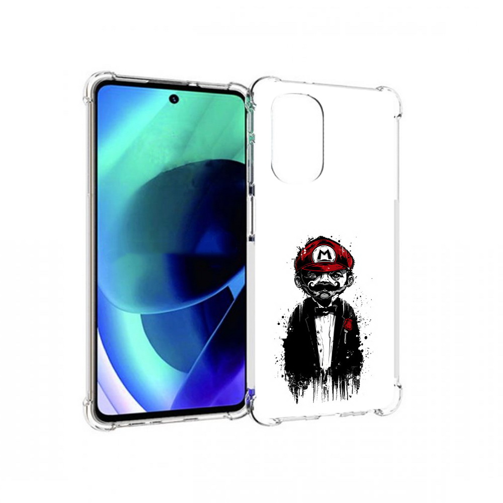 

Чехол MyPads Tocco для Motorola Moto G51 марио (PT227078.365.458), Прозрачный, Tocco