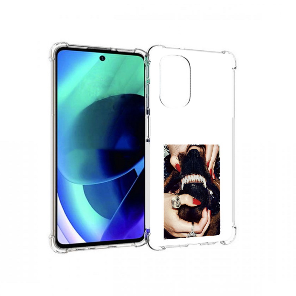 

Чехол MyPads Tocco для Motorola Moto G51 маникюр (PT227078.365.457), Прозрачный, Tocco