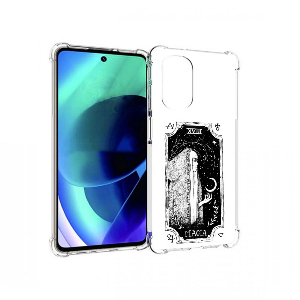 

Чехол MyPads Tocco для Motorola Moto G51 лунная магия (PT227078.365.447), Прозрачный, Tocco