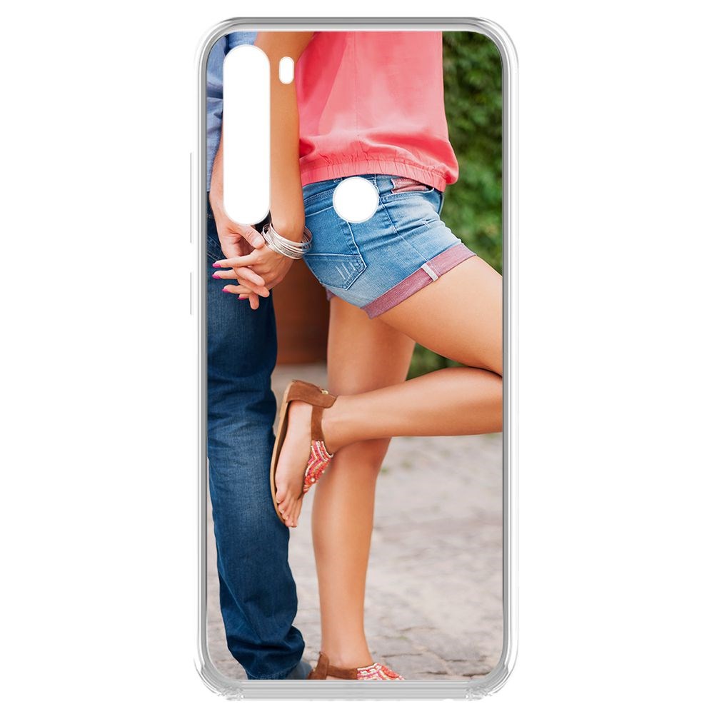 Чехол-накладка Krutoff Clear Case Босоножки женские для Xiaomi Redmi Note 8