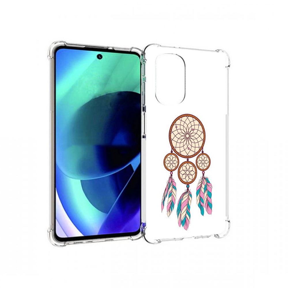 

Чехол MyPads Tocco для Motorola Moto G51 ловец снов бежевый (PT227078.365.442), Прозрачный, Tocco