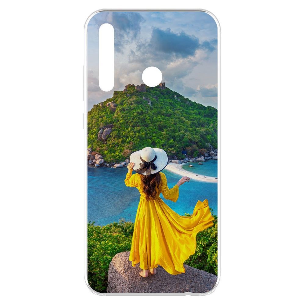 

Чехол-накладка Krutoff Clear Case Платье летнее женское для Honor 10i/ 20i