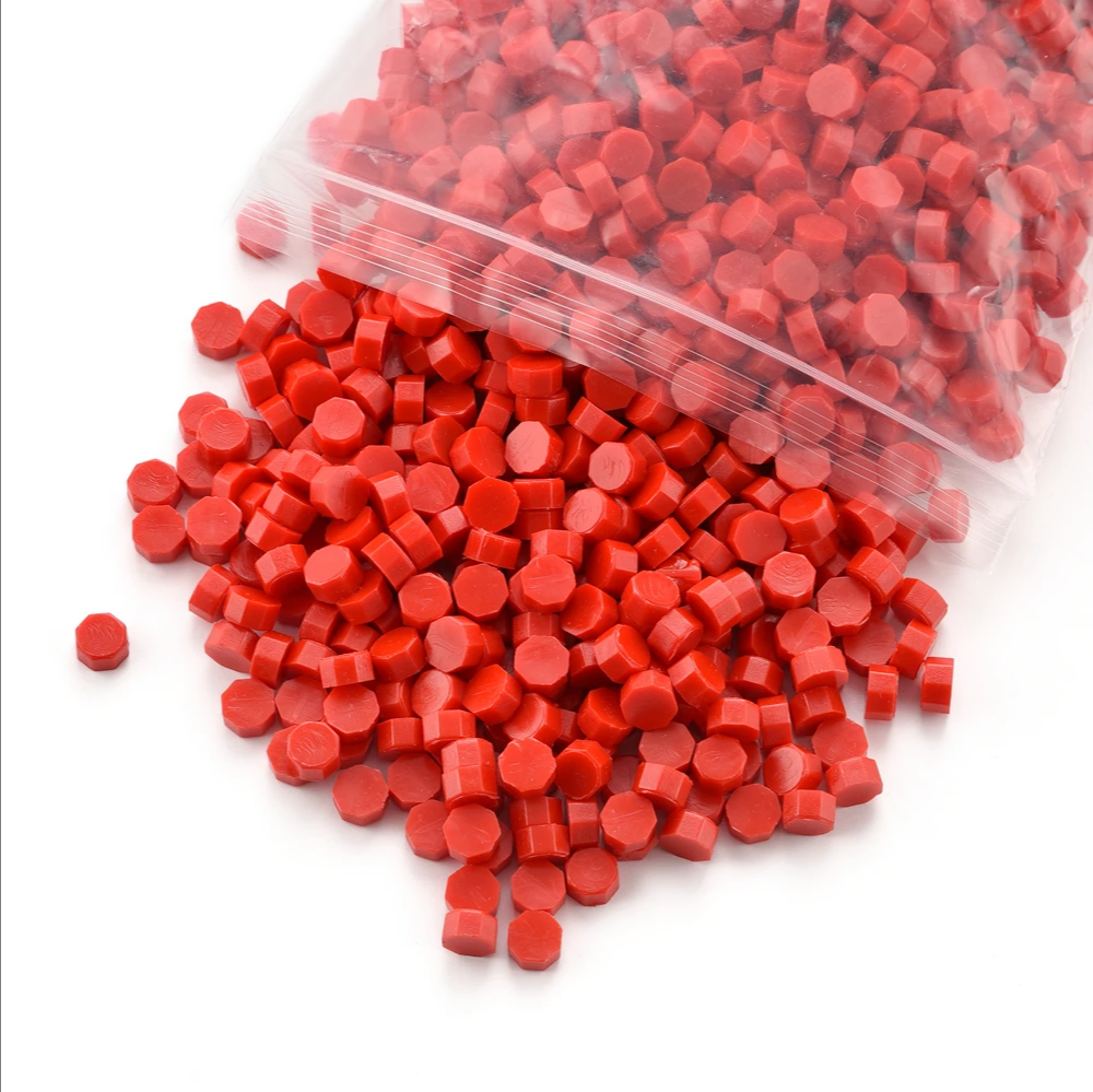Сургучные гранулы Надежные пломбы, красные, упаковка 1000 штук