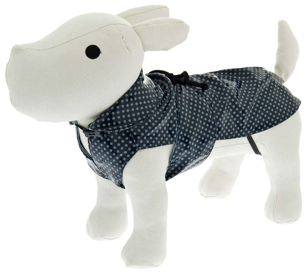 Дождевик для собак Ferribiella одежда Винил, мужской, синий, 20, длина спины 20 см