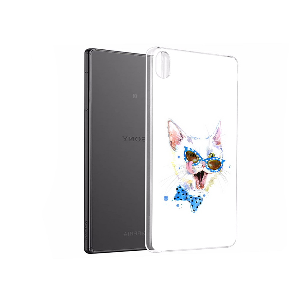 Чехол MyPads Tocco для Sony Xperia X Performance белый кот (PT28977.239.229)