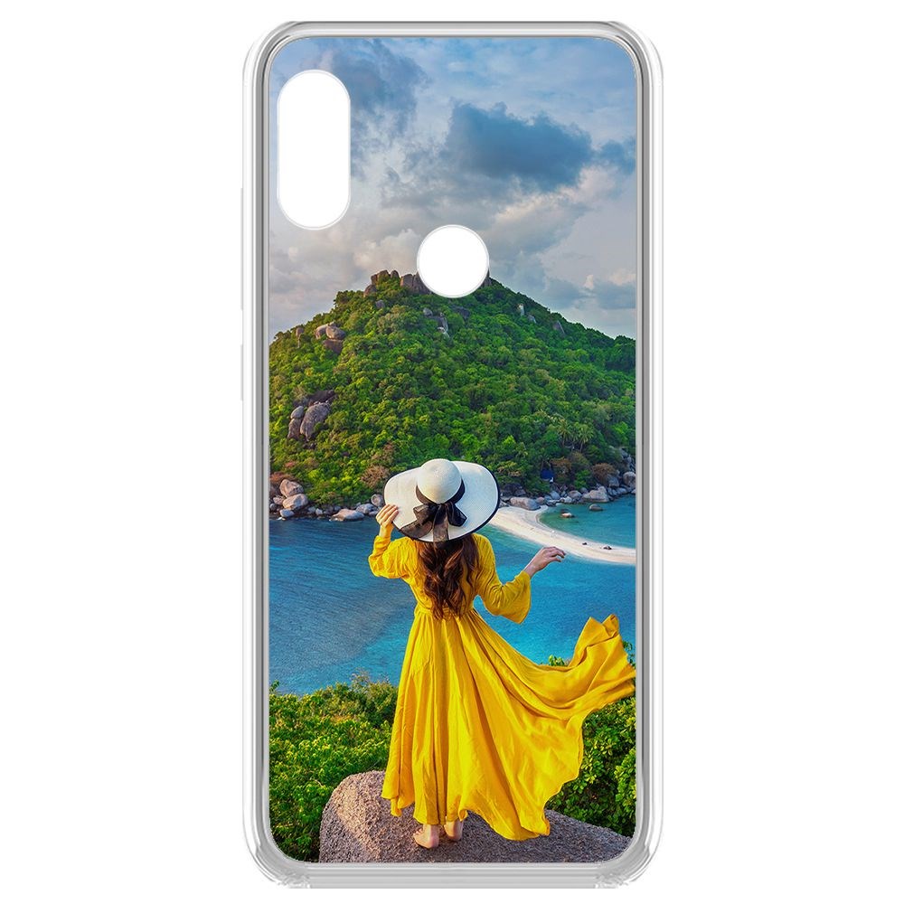 

Чехол-накладка Krutoff Clear Case Платье летнее женское для Xiaomi Redmi Note 6 Pro
