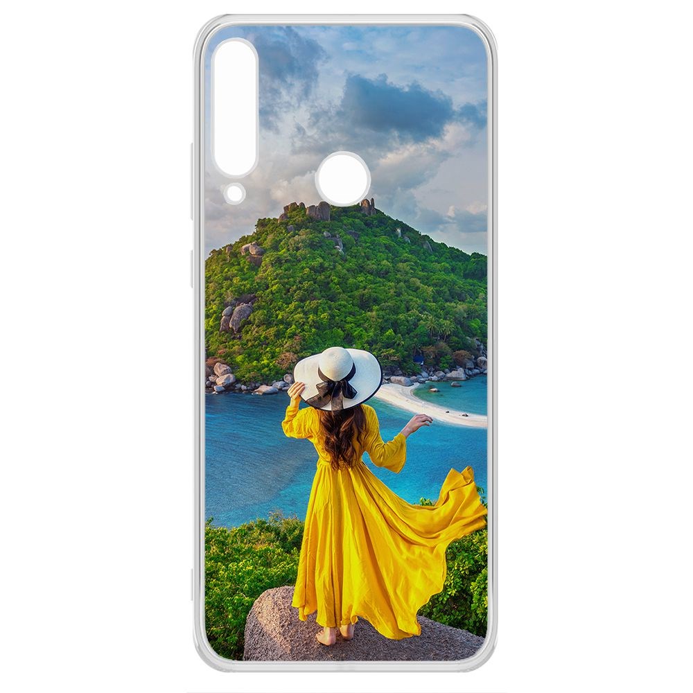 

Чехол-накладка Krutoff Clear Case Платье летнее женское для Huawei Y6P, Прозрачный