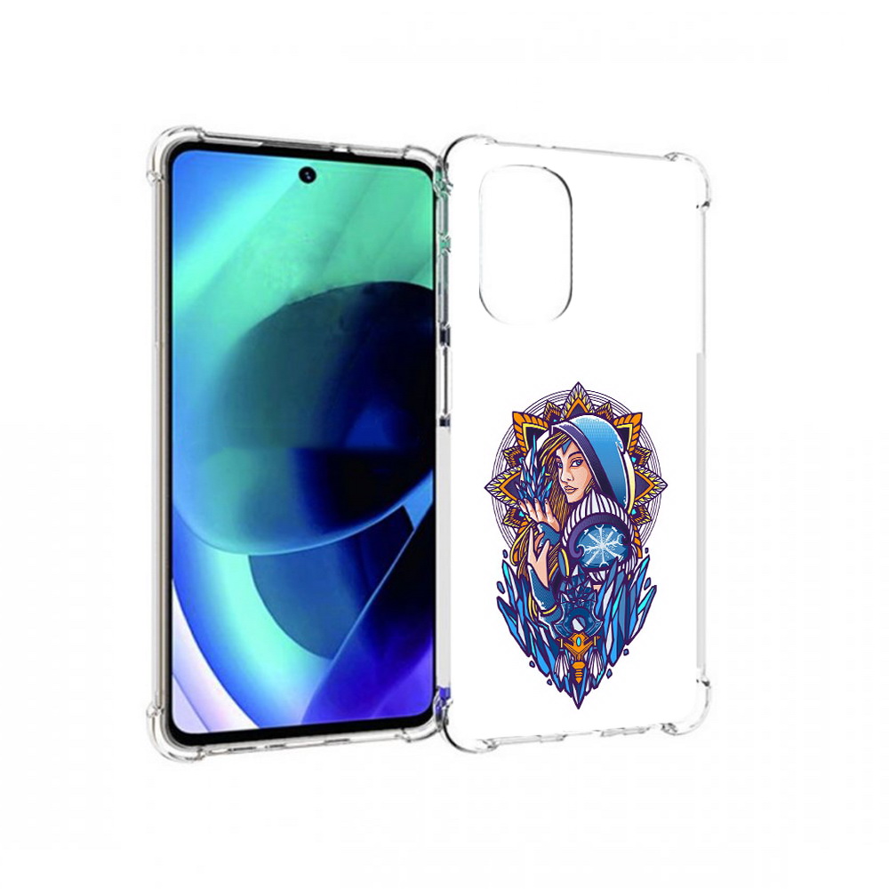 

Чехол MyPads Tocco для Motorola Moto G51 кристал мейден дота 2 (PT227078.365.415), Прозрачный, Tocco