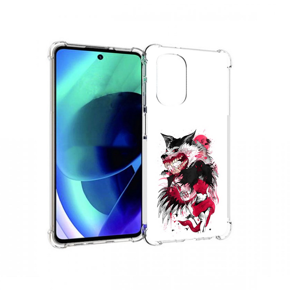

Чехол MyPads Tocco для Motorola Moto G51 красная шапочка (PT227078.365.410), Прозрачный, Tocco