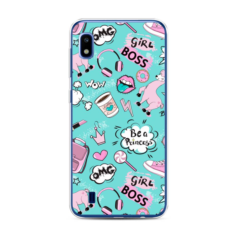 

Чехол Awog на Samsung Galaxy A10 "Стильная лама", Разноцветный, 27950-1