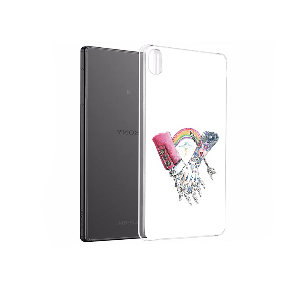 

Чехол MyPads Tocco для Sony Xperia X Performance абстракция руки в татуировках, Прозрачный, Tocco