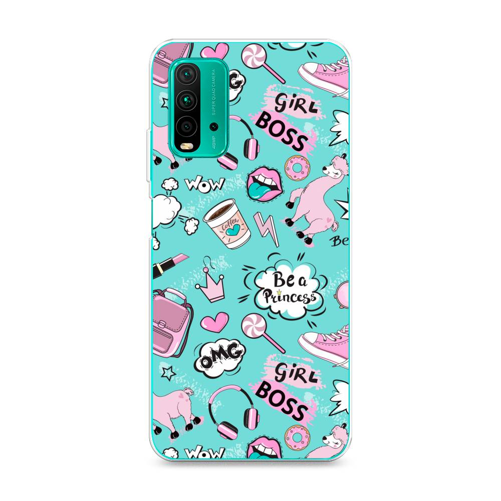 

Чехол Awog на Xiaomi Redmi 9T "Стильная лама", Разноцветный, 39850-1