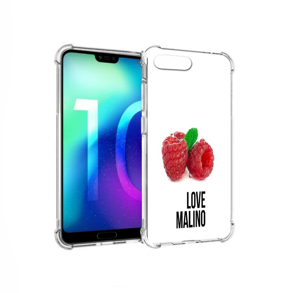 

Чехол MyPads Tocco для Huawei Honor 10 Бренд лове малино (PT142657.34.36), Прозрачный, Tocco