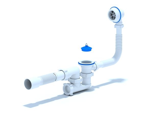 фото Обвязка для ванны ани варяг, регулируемая, с гибкой трубой, 40х50