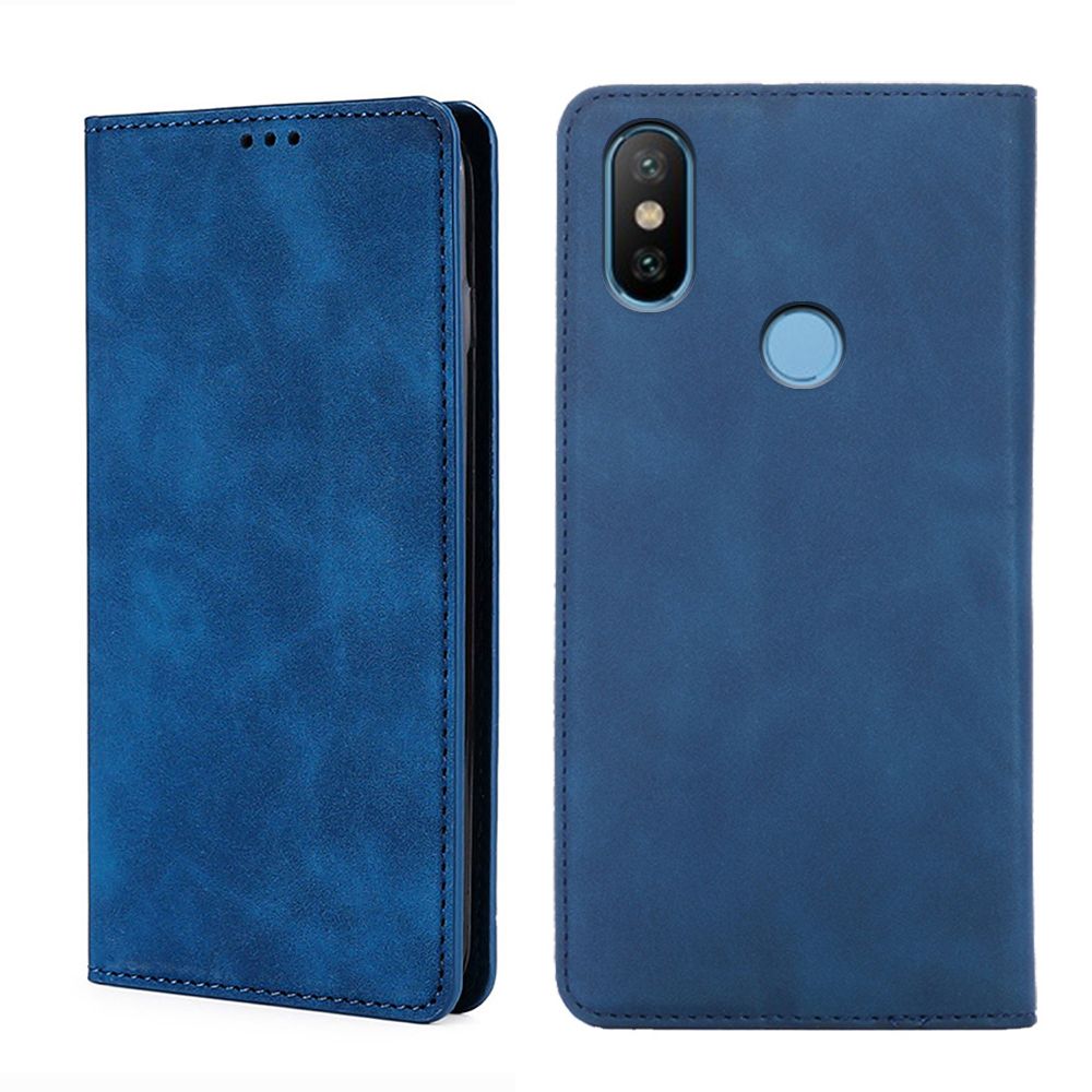 

Чехол-книжка MyPads для Xiaomi Redmi 6x / Mi A2 / Сяоми Редми 6x / Ми А2 мягкое прикосн..., Синий
