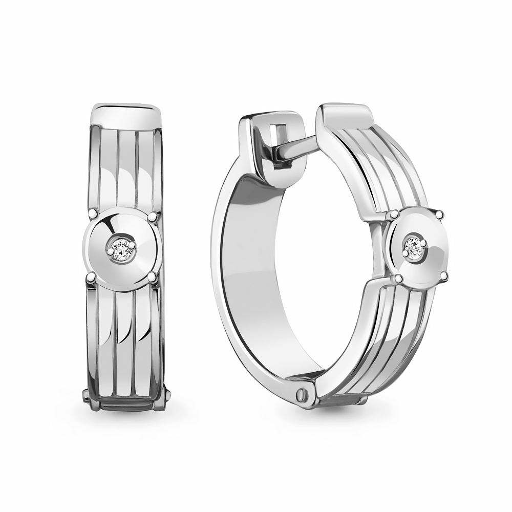 

Серьги из серебра с бриллиантом Aquamarine 040067_925_р, 040067_925_р