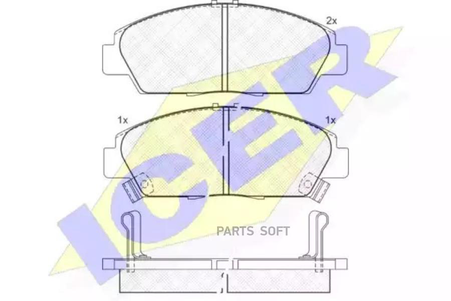 

Колодки Передние Honda Accord Icer 181020 Icer арт. 181020