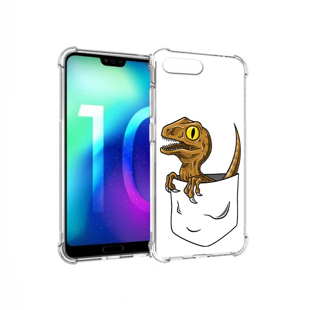 

Чехол MyPads Tocco для Huawei Honor 10 динозавр в кармане (PT142657.34.327), Прозрачный, Tocco