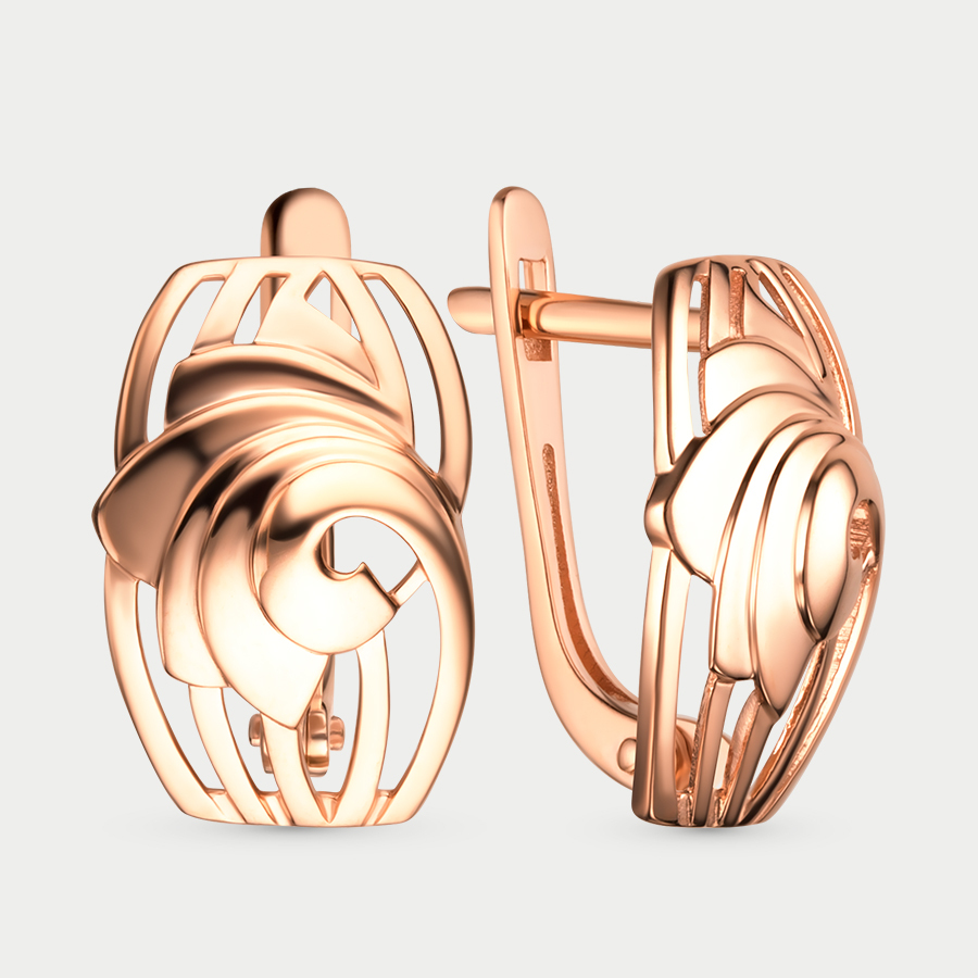 

Серьги из розового золота Сорокин 40190300, 40190300