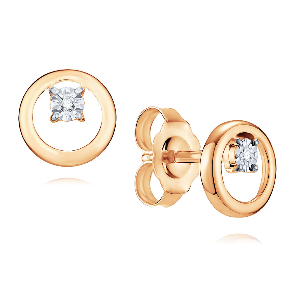 

Серьги из красного золота с бриллиантом ADAMAS 21037797/01-А501Д-41, 21037797/01-А501Д-41