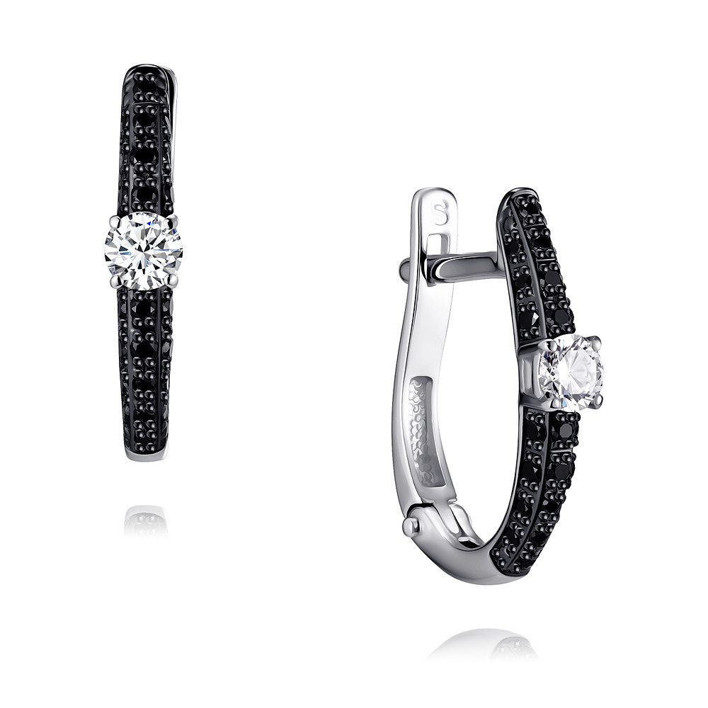 

Серьги из белого золота с бриллиантом ADAMAS 24037786/01-А51ДЧ-421, 24037786/01-А51ДЧ-421