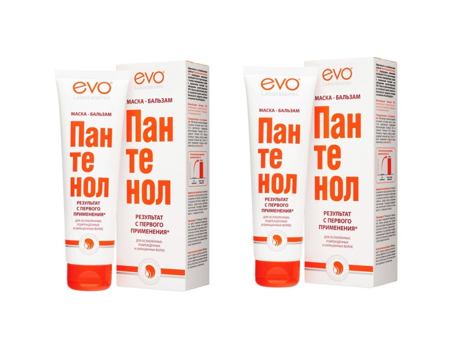 Комплект EVO Маска-бальзам Пантенол для ослабленных волос 150 мл х 2 шт