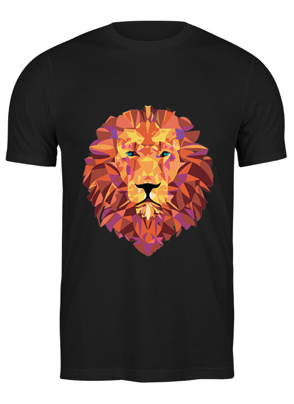 

Футболка мужская Printio Лев (lion) черная S, Черный, Лев (lion)